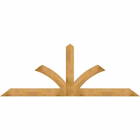 Ekena Millwork Richland Rough Sawn Timber Gable Bracket, Western Red Cedar, 108"W x 40"H x 4"D x 6"F, 9/12 Pitch GBW108X40X0406RIC00RWR